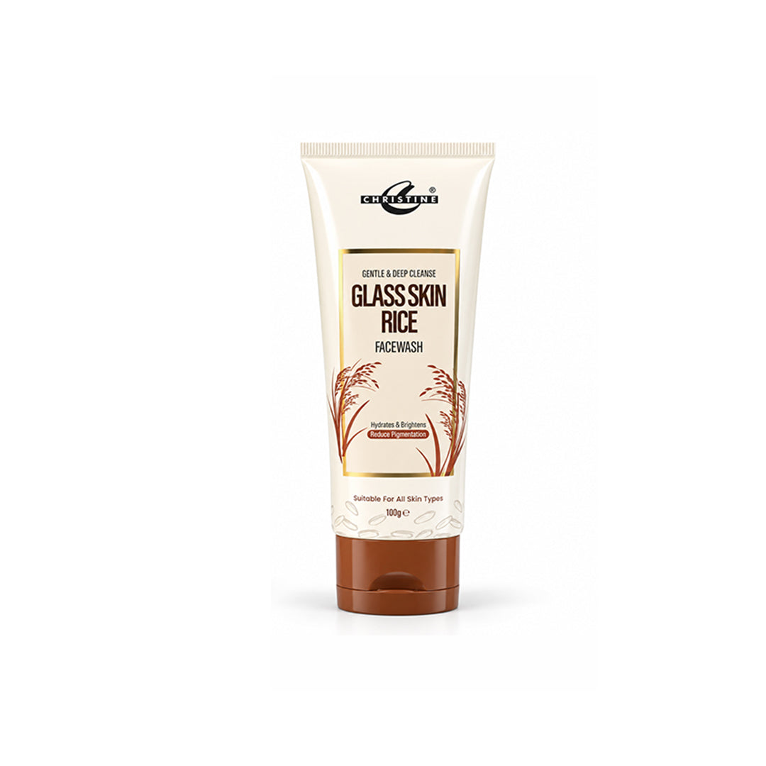 Christine Glass Skin Rice Facewash