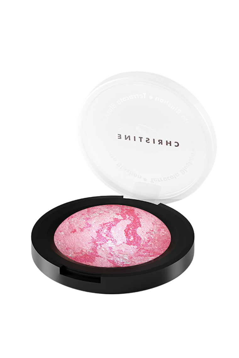 Terracotta blush on
