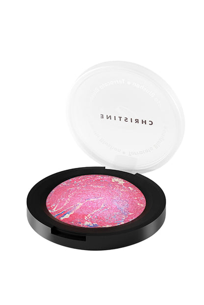 Terracotta blush on