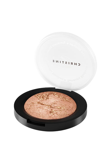 Terracotta blush on